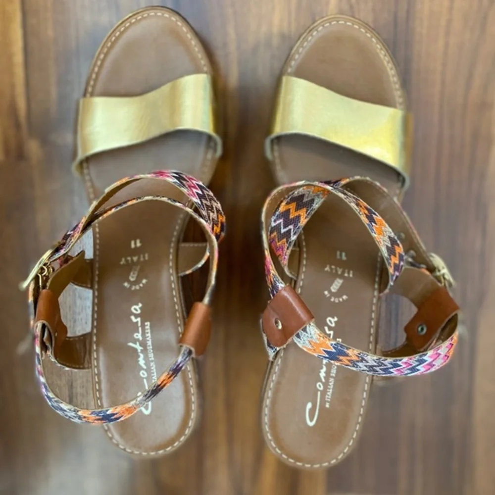 CONTESA WEDGE SHOES MULTICOLOR | SZ 11‎